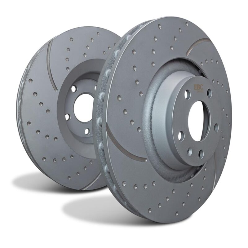 EBC GD Dimpled and Slotted Rotors Sold In Pairs - 6 Pot Upgrade